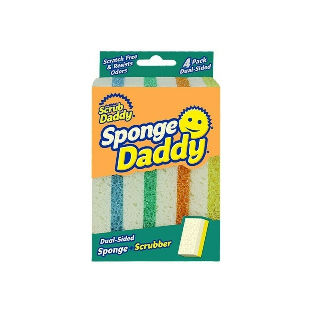 Губки кухонні Scrub Daddy Sponge Daddy 4 шт. (5060481022545) - фото 1 Губки кухонні Scrub Daddy Sponge Daddy 4 шт. (5060481022545) - фото 1