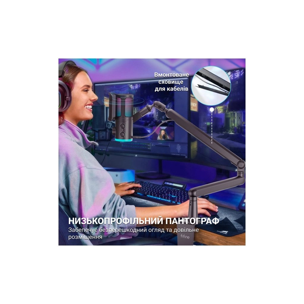 Мікрофон Fifine TAM6 Black (TAM6) - фото 11 Мікрофон Fifine TAM6 Black (TAM6) - фото 11