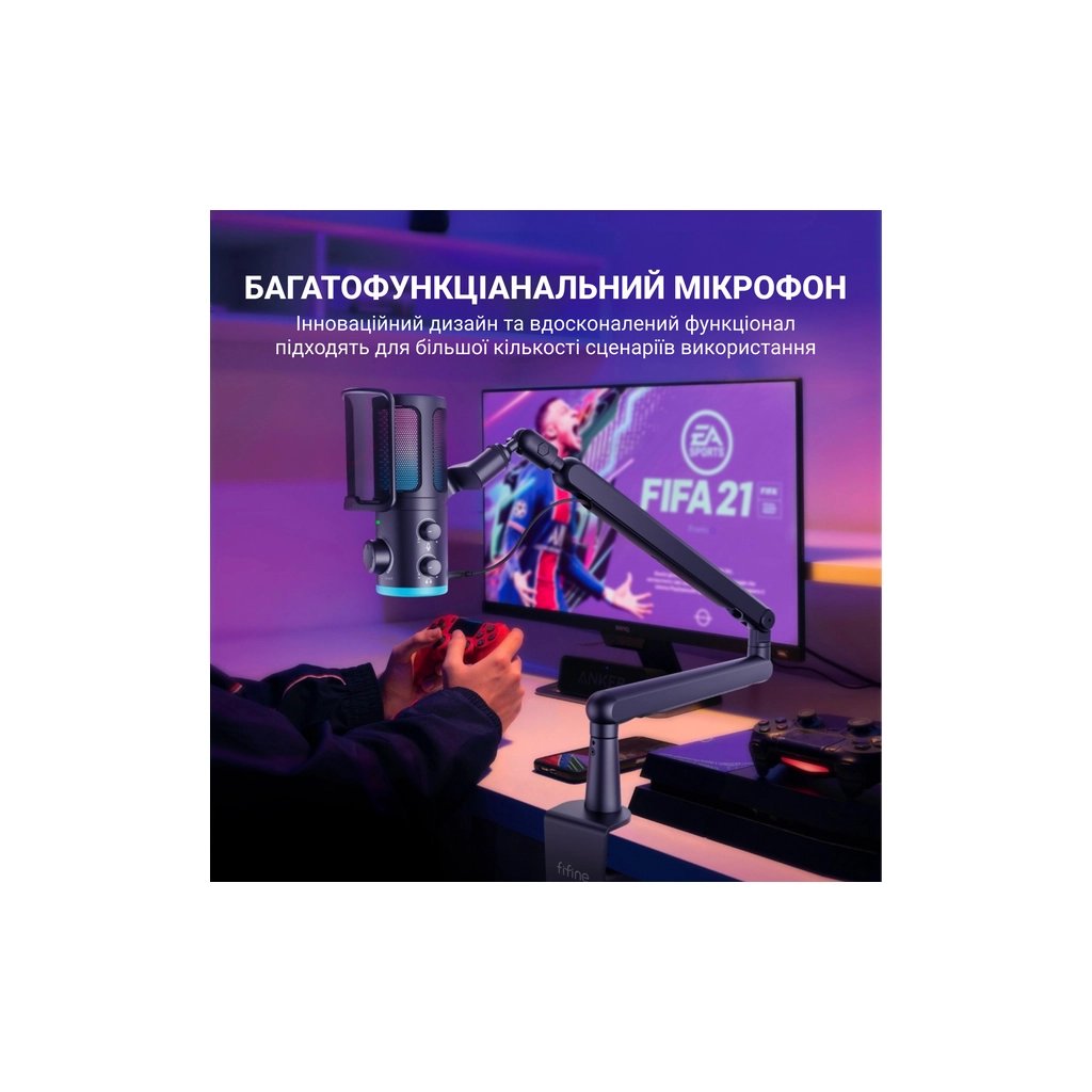 Мікрофон Fifine TAM6 Black (TAM6) - фото 7 Мікрофон Fifine TAM6 Black (TAM6) - фото 7