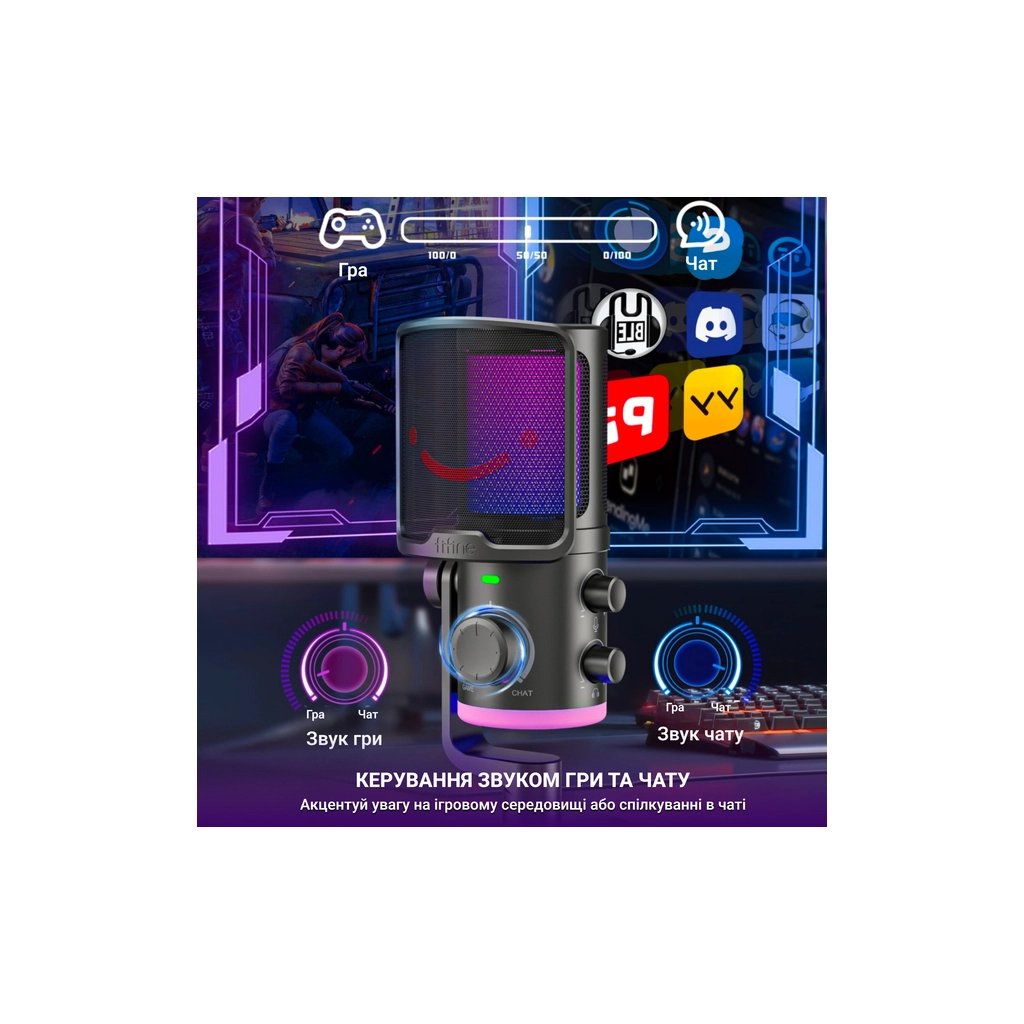 Мікрофон Fifine TAM6 Black (TAM6) - фото 9 Мікрофон Fifine TAM6 Black (TAM6) - фото 9