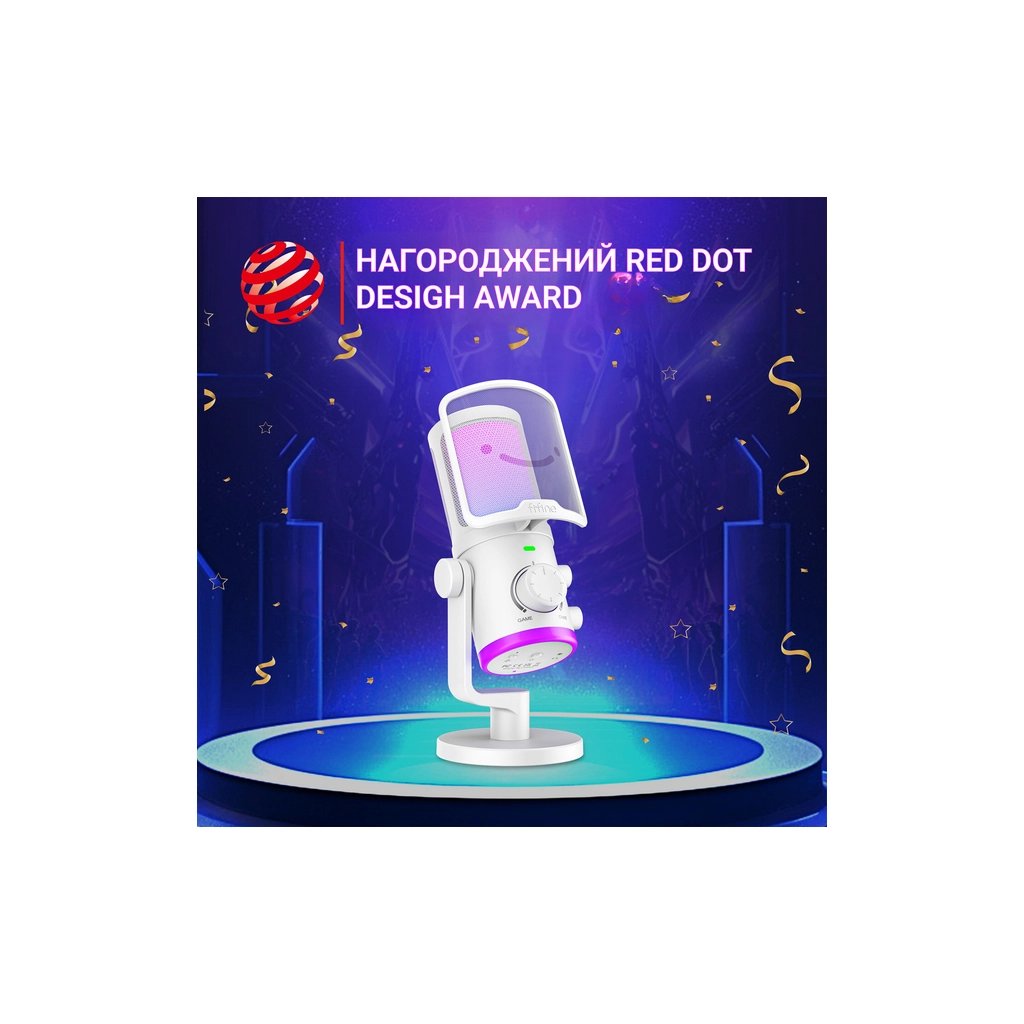 Мікрофон Fifine TAM6W White (TAM6W) - фото 6 Мікрофон Fifine TAM6W White (TAM6W) - фото 6