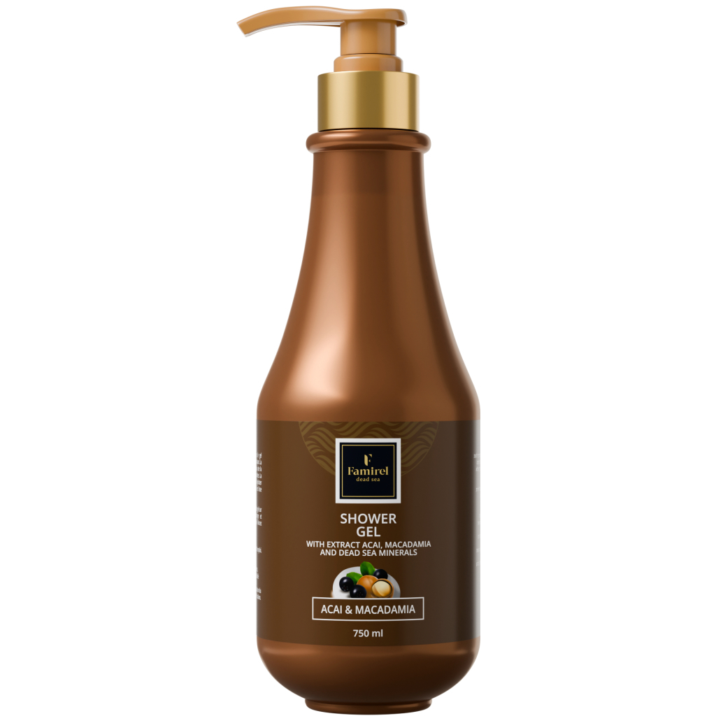 Гель для душу Famirel Асаї та макадамія 750 мл (7290114085021)