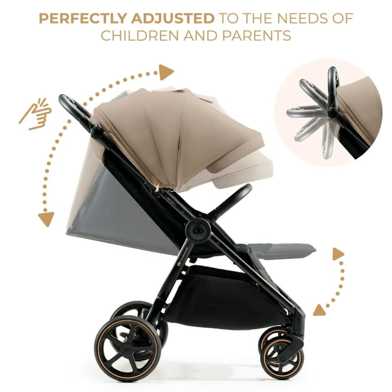 Коляска Kinderkraft Mitzy Linen Beige (KSMITZ00BEG0000) (5902533924356) - фото 7