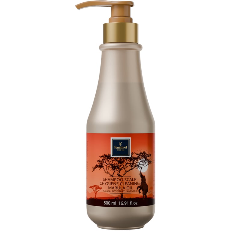 Шампунь Famirel Marula Oil З шавлією, розмарином і лавандою 500 мл (7290114085847)