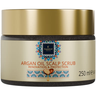 Скраб для шкіри голови Famirel Argan Oil Захист та відновлення 250 мл (7290114085908) - фото 1