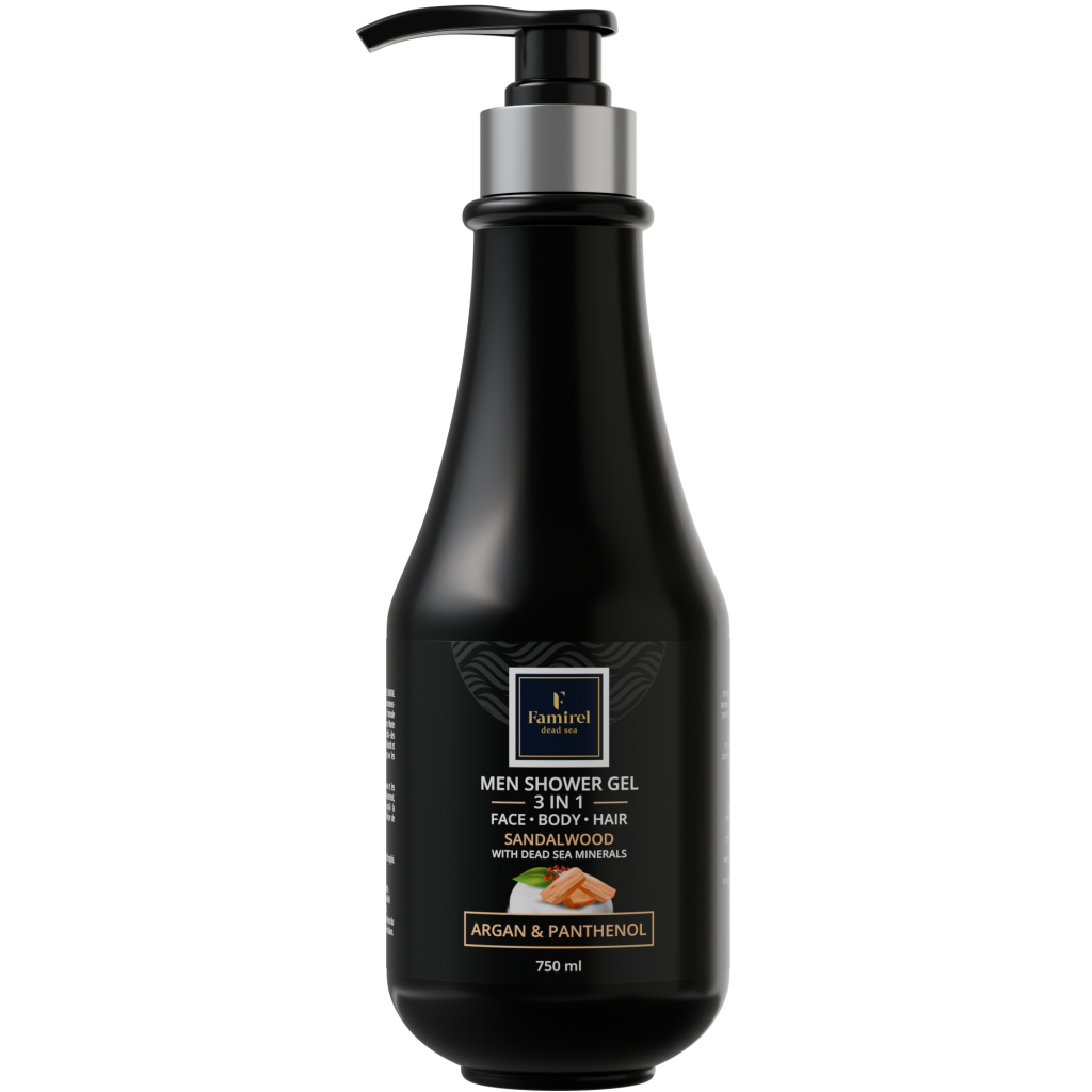 Гель для душу Famirel Для чоловіків 3 в 1 Сандал з аргановою олією та пантенолом 750 мл (7290114085168) Гель для душу Famirel Для чоловіків 3 в 1 Сандал з аргановою олією та пантенолом 750 мл (7290114085168)
