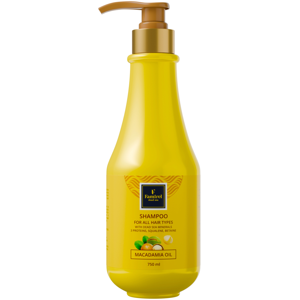 Шампунь Famirel Для всіх типів волосся З олією макадамії 750 мл (7290114084987) Шампунь Famirel Для всіх типів волосся З олією макадамії 750 мл (7290114084987)