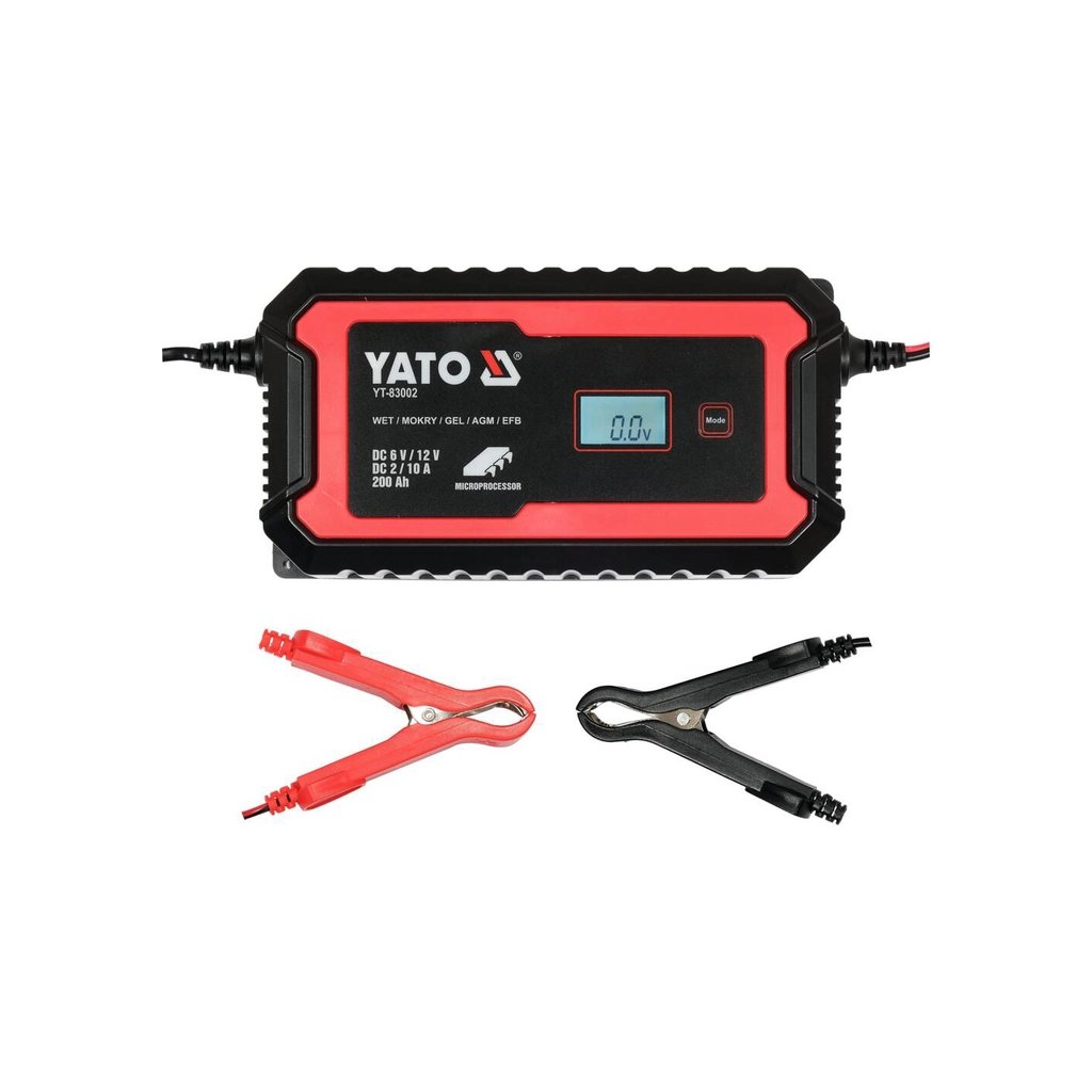 Зарядний пристрій для автомобільного акумулятора Yato YT-83002 - фото 1