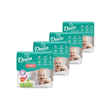 Підгузки Dada Extra Soft 4 Maxi (9-15 кг) 128 шт (4 упаковки по 32 шт) (4820174989606) - фото 1