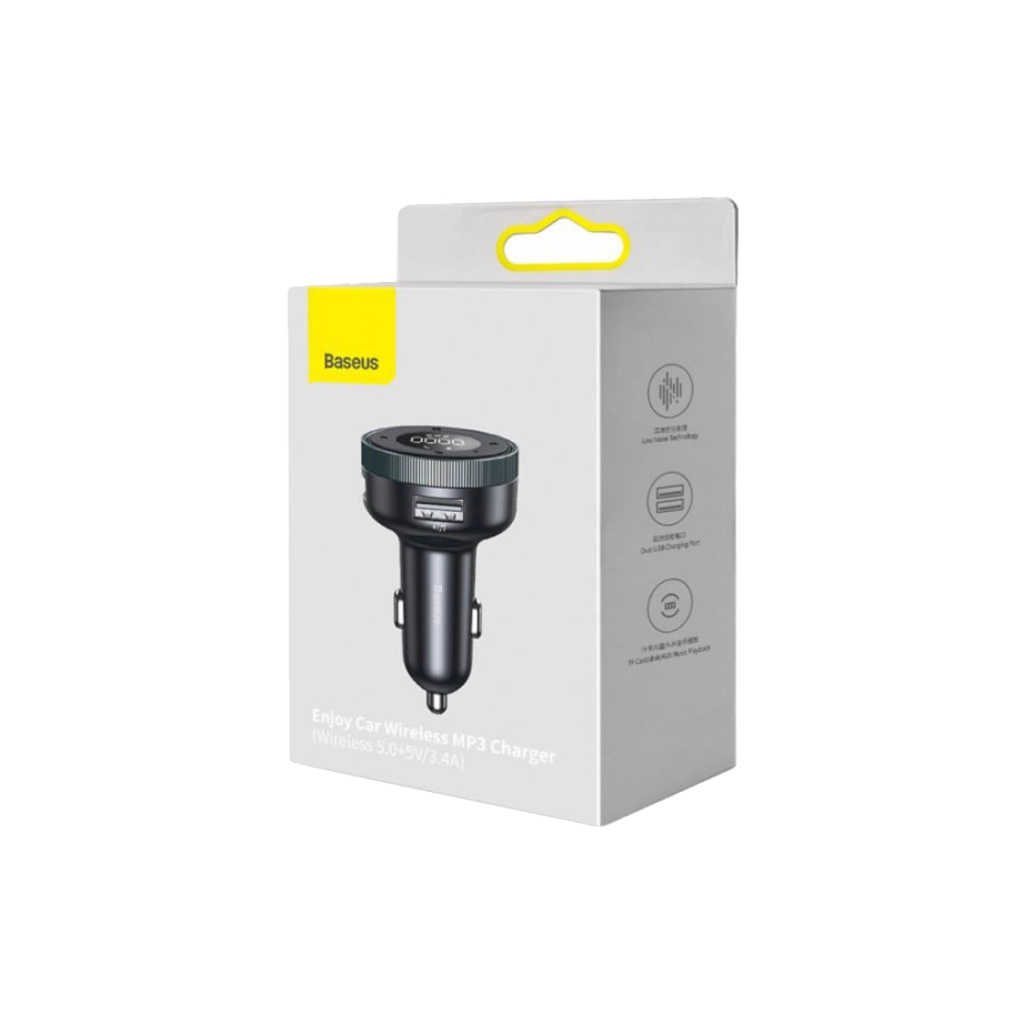 FM модулятор Baseus Baseus Enjoy Car Wireless MP3 Charger Black (CCLH-01) - фото 5 FM модулятор Baseus Baseus Enjoy Car Wireless MP3 Charger Black (CCLH-01) - фото 5