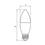 Лампочка Eurolamp LED Лампа EUROLAMP ECO серия "P" CL 10W 900 lm E14 3000K (LED-CL-10143(P)) - фото 3