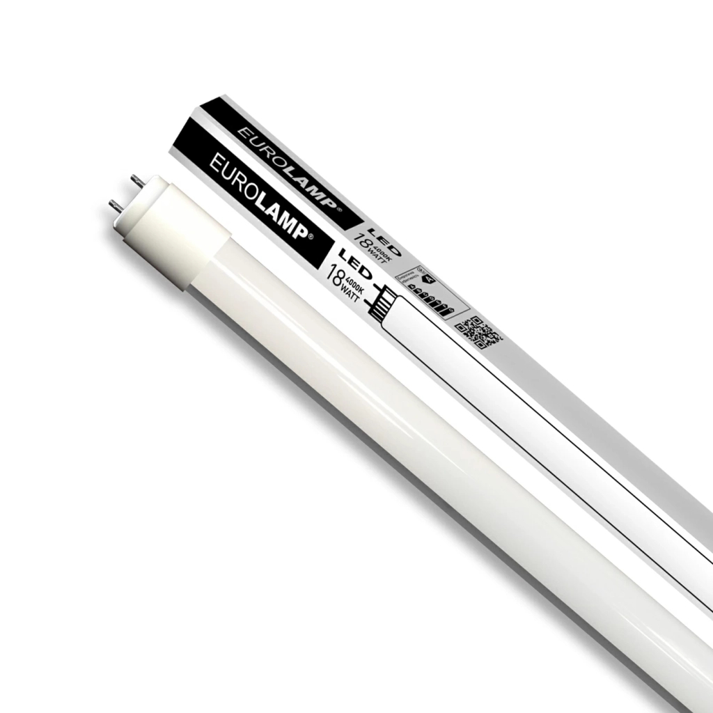 Лампочка Eurolamp Линейная светодиодная лампа EUROLAMP стекло 18W G13 (T8) 4000K 220V (LED-T8-18W/4000(скло)) - фото 2 Лампочка Eurolamp Линейная светодиодная лампа EUROLAMP стекло 18W G13 (T8) 4000K 220V (LED-T8-18W/4000(скло)) - фото 2