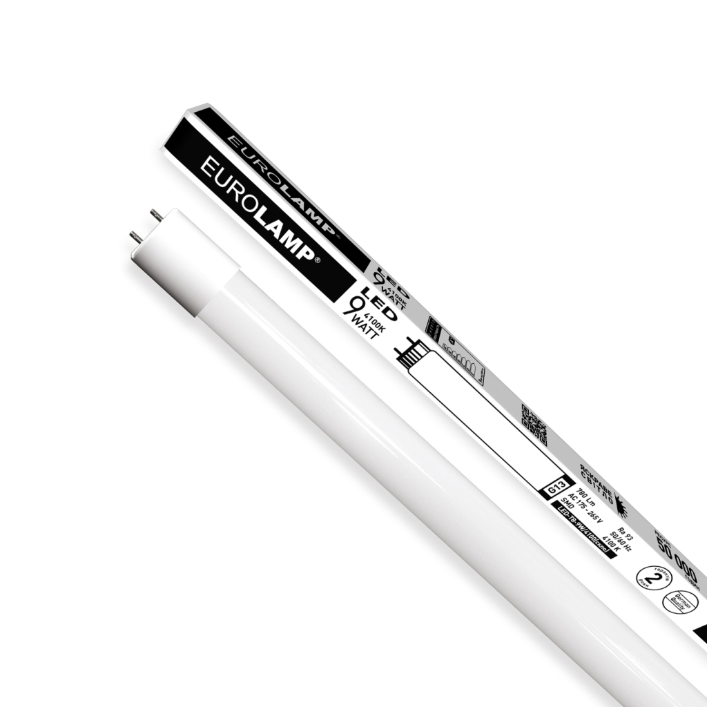 Лампочка Eurolamp LED-T8-9W/4000(скло) - фото 2 Лампочка Eurolamp LED-T8-9W/4000(скло) - фото 2