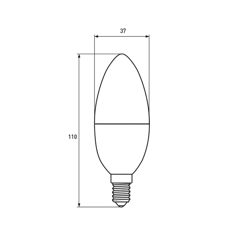 Лампочка EUROELECTRIC LED CL 9W 900Lm E14 4000K (LED-CL-09144(EE)) - фото 3