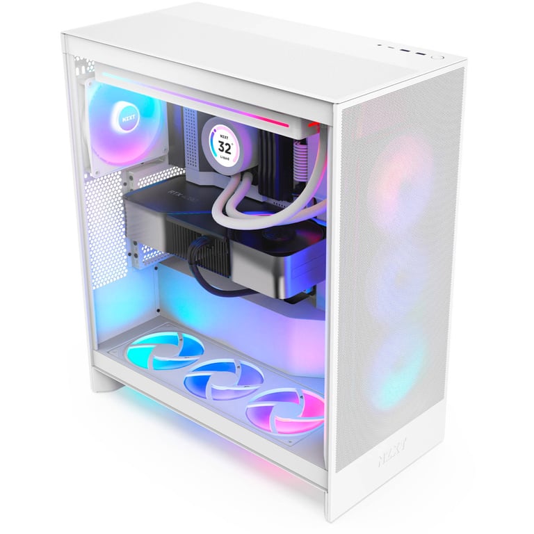 Корпус для ПК NZXT H7 Flow RGB All White (CM-H72FW-R1) - фото 8
