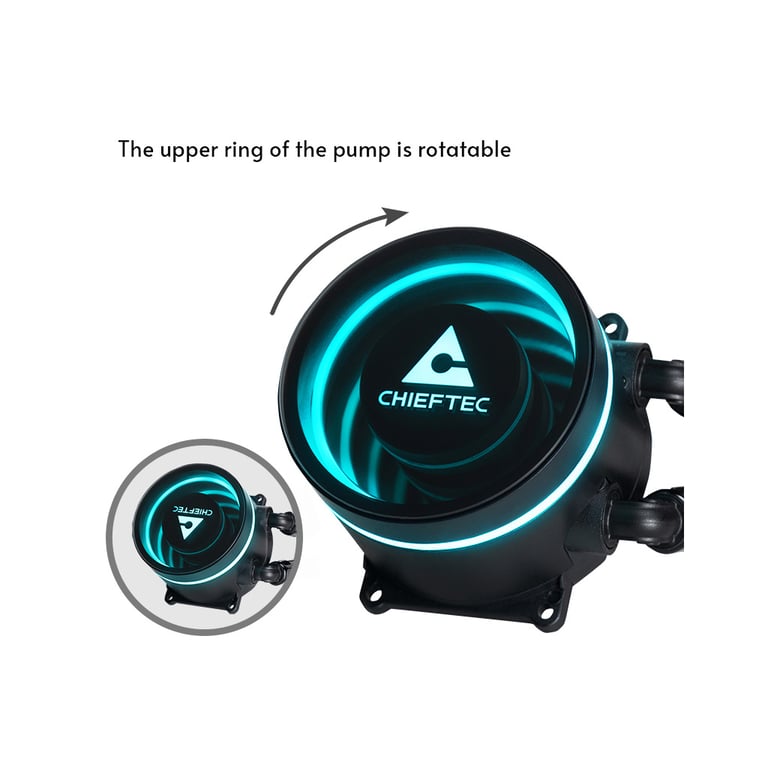 Система рідинного охолодження Chieftec Iceberg 240 DARK (CLC-240-BLK) - фото 10
