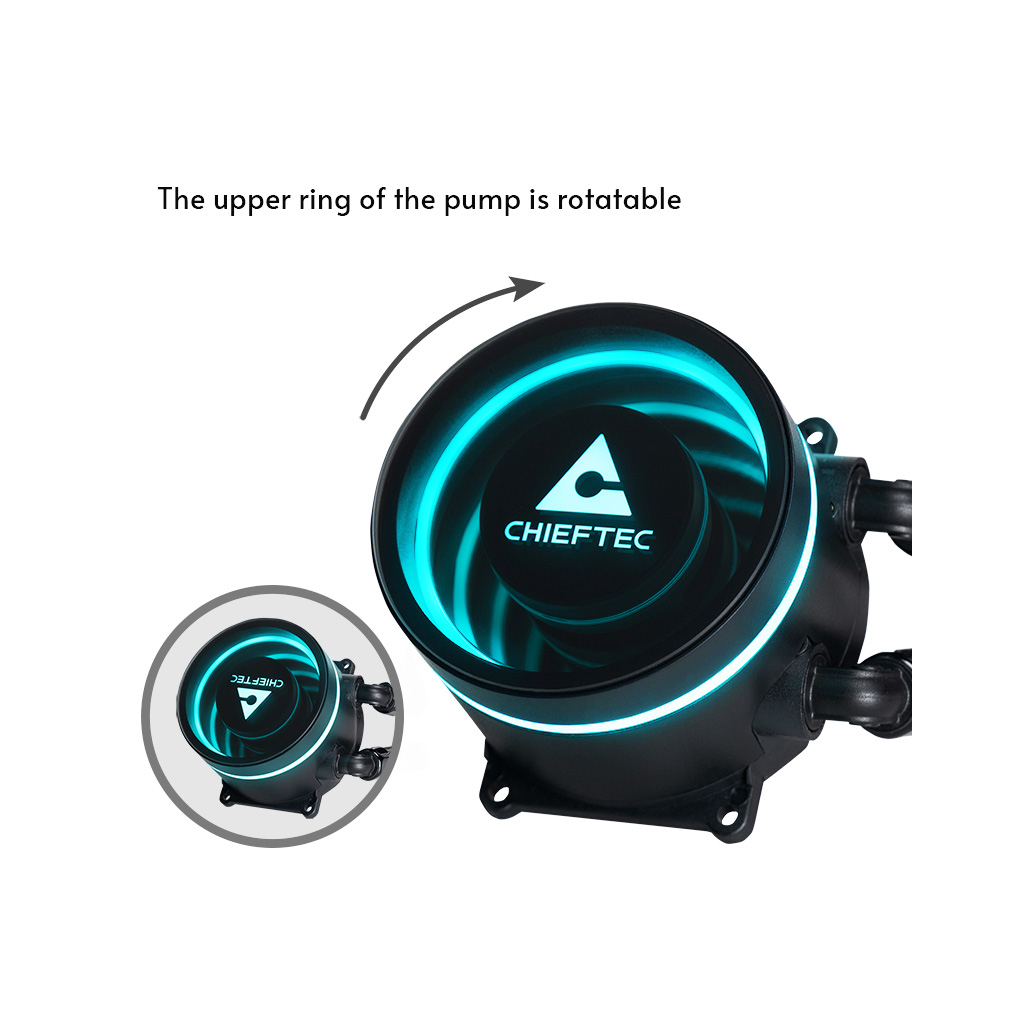 Система рідинного охолодження Chieftec Iceberg 360 DARK (CLC-360-BLK) - фото 10 Система рідинного охолодження Chieftec Iceberg 360 DARK (CLC-360-BLK) - фото 10