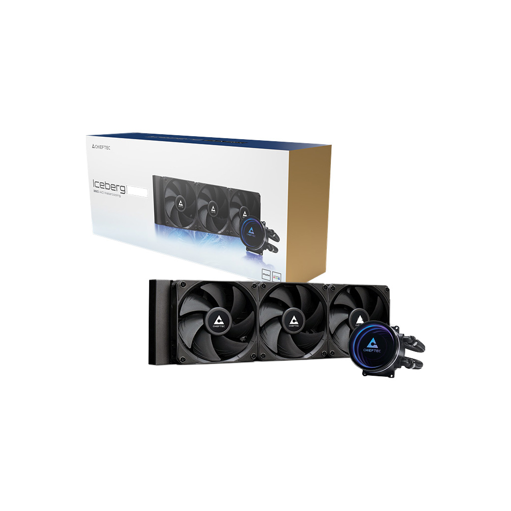 Система рідинного охолодження Chieftec Iceberg 360 DARK (CLC-360-BLK) - фото 7 Система рідинного охолодження Chieftec Iceberg 360 DARK (CLC-360-BLK) - фото 7