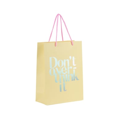 Подарунковий пакет Axent паперовий Dont overthink it 18х24 см (8501-30-A)