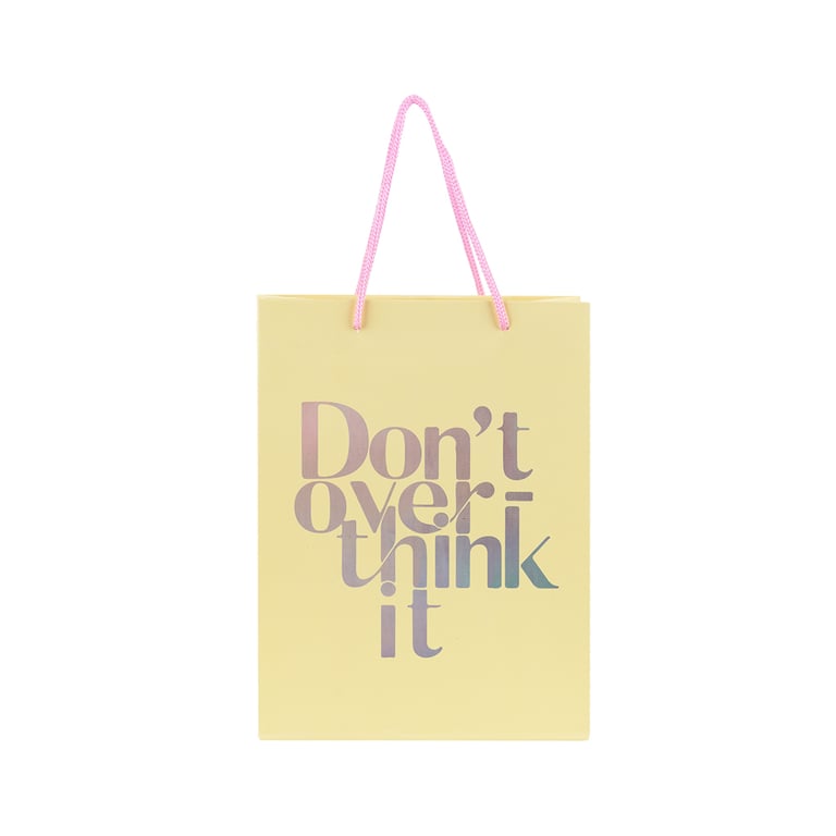 Подарунковий пакет Axent паперовий Don’t overthink it 18х24 см (8501-30-A)