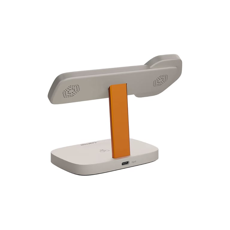 Зарядний пристрій Canyon wireless charger HEXAGON WCS-310 3in1 LightGrey/Orange (CNS-WCS310LGOR) - фото 2