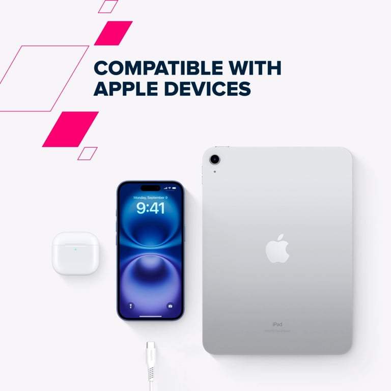 Дата кабель USB-C to USB-C 2.0m CC60SC 60W White Canyon (CNS-CC60SC20W) - фото 7