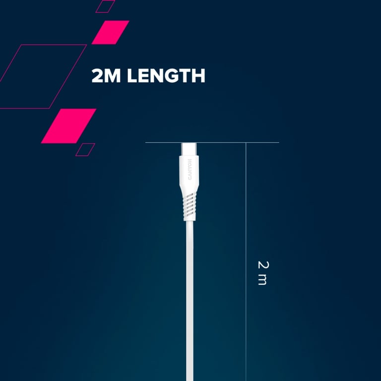 Дата кабель USB-C to USB-C 2.0m CC60SC 60W White Canyon (CNS-CC60SC20W) - фото 8