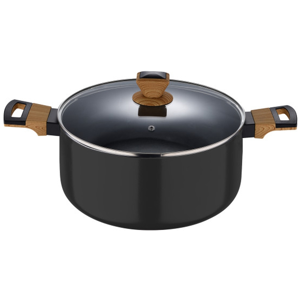 Каструля Bergner Earth black, з кришкою 24 см, 4.3 л (BG-32036-BK) - фото 2 Каструля Bergner Earth black, з кришкою 24 см, 4.3 л (BG-32036-BK) - фото 2
