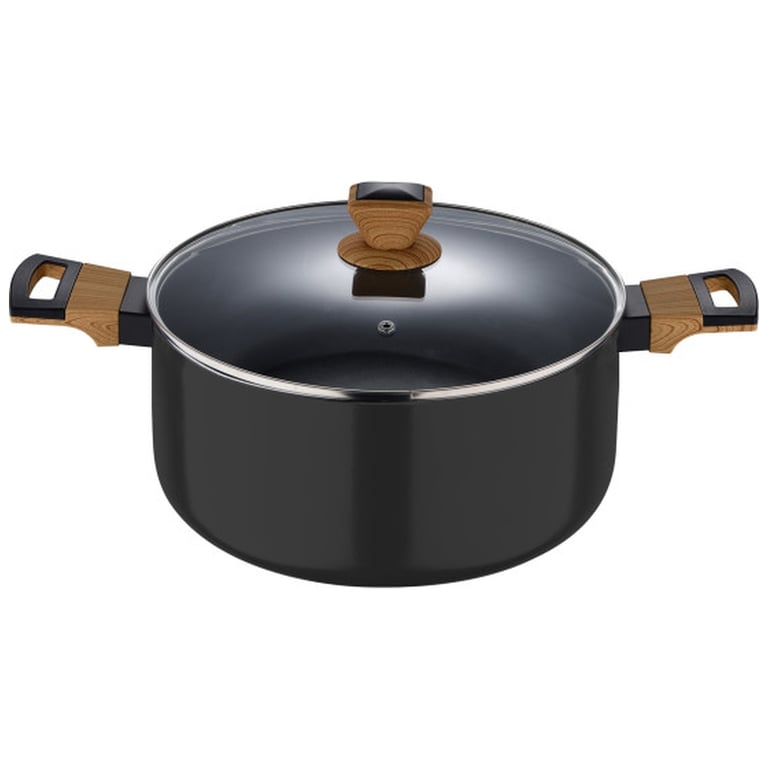 Каструля Bergner Earth black, з кришкою 24 см, 4.3 л (BG-32036-BK) - фото 2