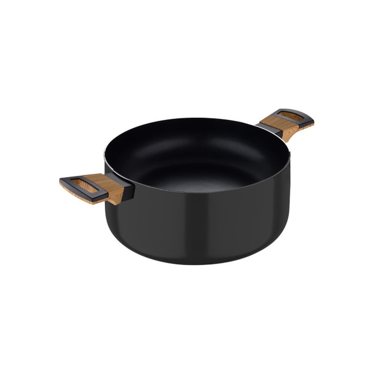 Каструля Bergner Earth black, з кришкою 28 см, 6 л (BG-32037-BK) - фото 3