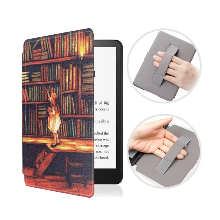 Чохол до електронної книги BeCover Smart Case Amazon Kindle Paperwhite 12th Gen. 2024 7"/Colorsoft (2024) Library Girl (712856) - фото 5