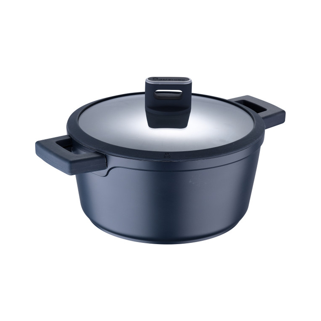 Каструля MasterPro Indigo з кришкою 24 см 4,5 л (BGMP-7979) - фото 1