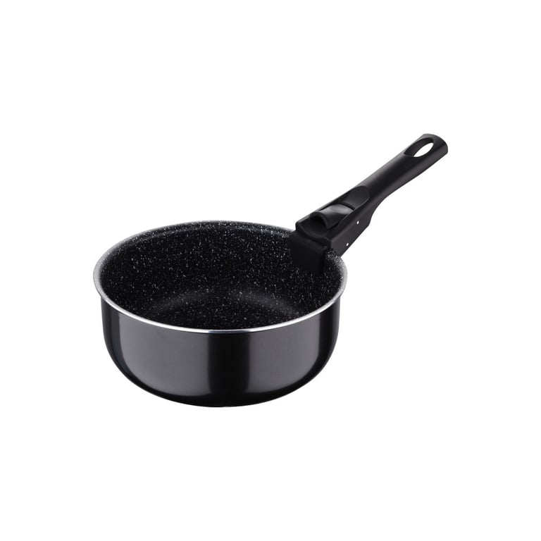 Ківш Bergner Click & cook black, набір зі знімною ручкою 16/18/20 см, 4 предмети (BG-31602-BK) - фото 2
