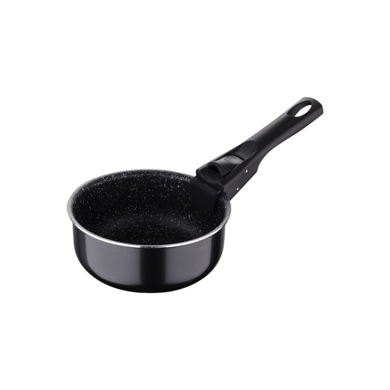 Ківш Bergner Click & cook black, набір зі знімною ручкою 16/18/20 см, 4 предмети (BG-31602-BK) - фото 4