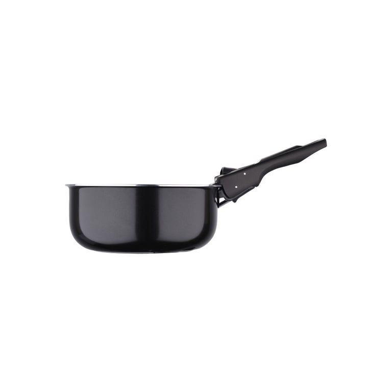 Ківш Bergner Click & cook black, набір зі знімною ручкою 16/18/20 см, 4 предмети (BG-31602-BK) - фото 5