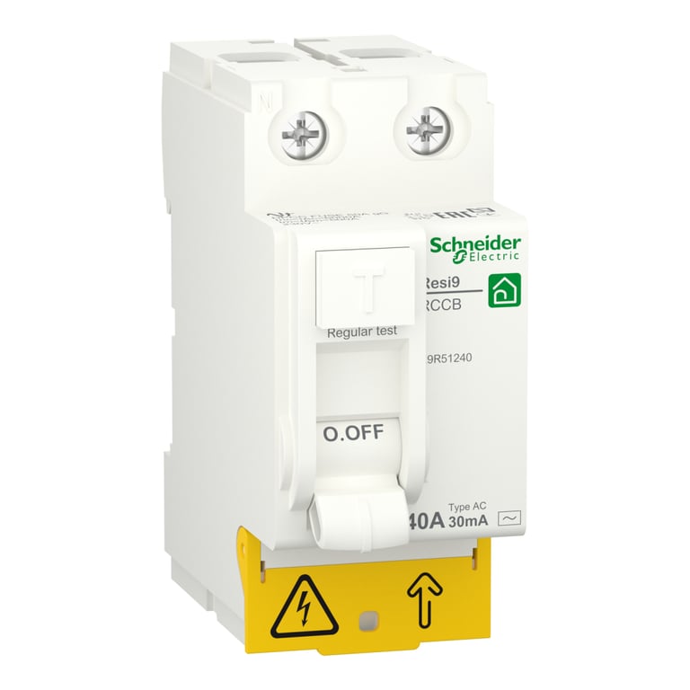 Диференціальний автоматичний вимикач Schneider Electric RESI9 2P 40A 30mA (R9R51240) - фото 1