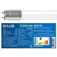 Лампочка Delux FLE-004 9 Вт 0,6м T8 4000K 230В G13 скло (90022706) - фото 3