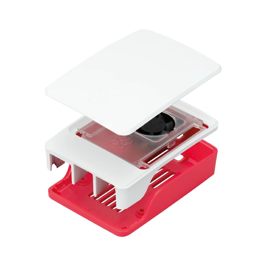 Корпус для Мікро ПК Raspberry Pi Корпус червоно-білий для Raspberry Pi 5 офіційний (SC1159) - фото 1