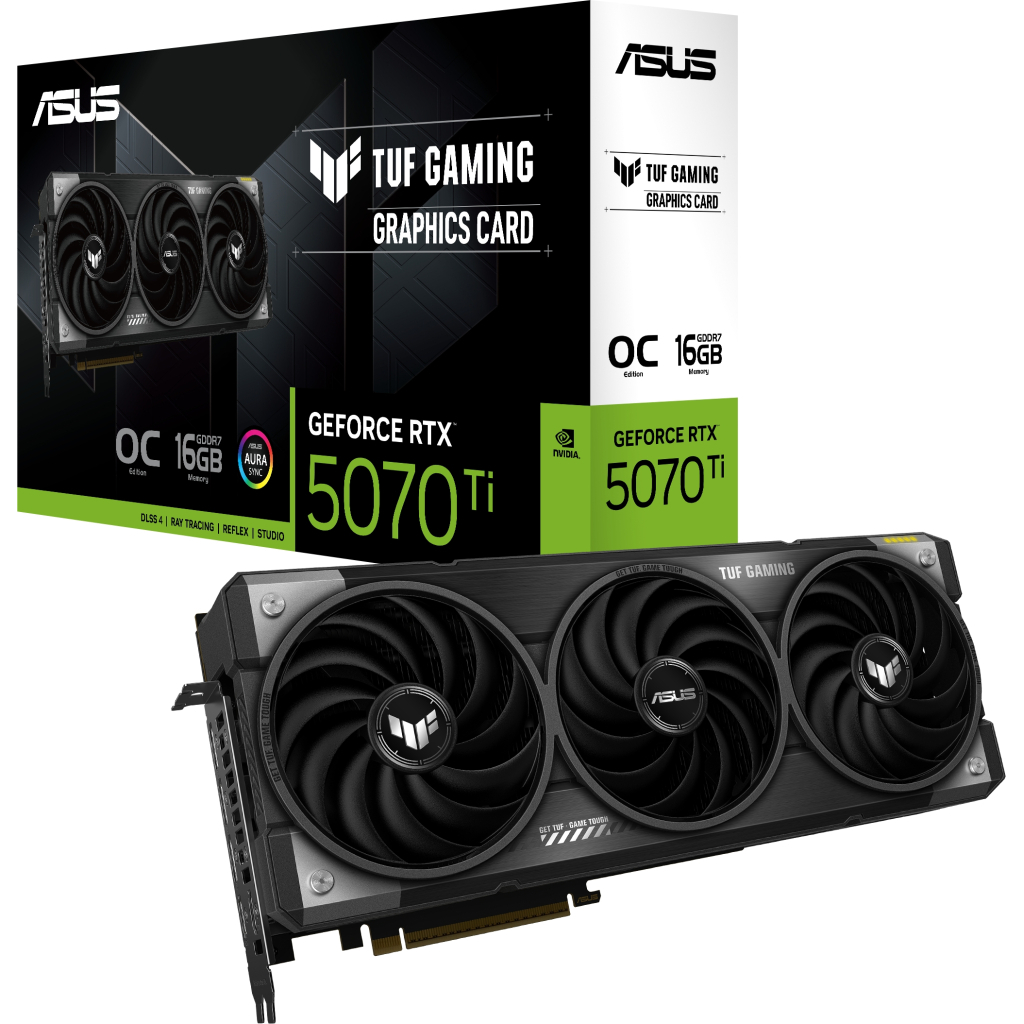 Відеокарта ASUS GeForce RTX5070 Ti 16GB TUF OC GAMING (TUF-RTX5070TI-O16G-GAMING) - фото 4 Відеокарта ASUS GeForce RTX5070 Ti 16GB TUF OC GAMING (TUF-RTX5070TI-O16G-GAMING) - фото 4