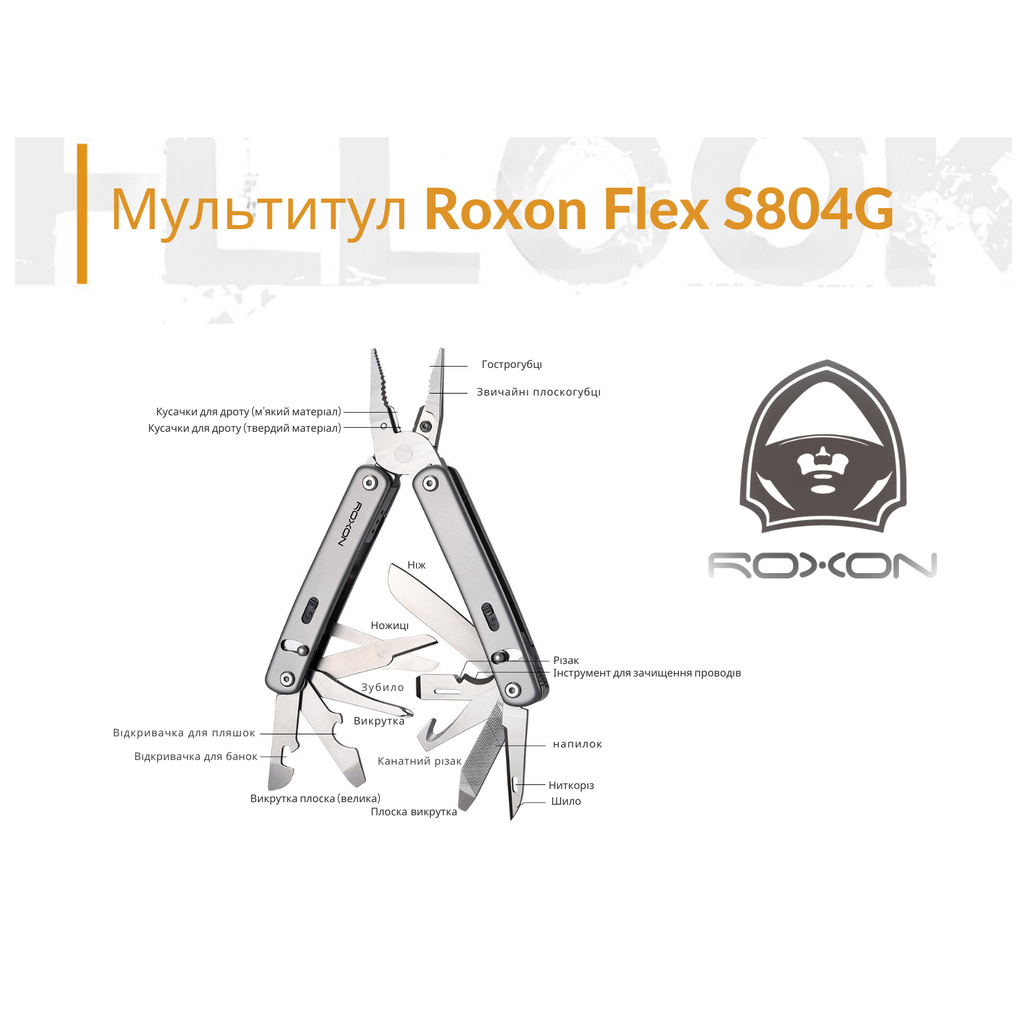 Мультитул Roxon Flex S804 (S804G) - фото 12 Мультитул Roxon Flex S804 (S804G) - фото 12