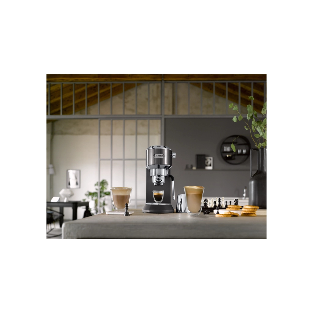 Ріжкова кавоварка еспресо DeLonghi EC 885 GY (Dedica Arte) - фото 12 Ріжкова кавоварка еспресо DeLonghi EC 885 GY (Dedica Arte) - фото 12