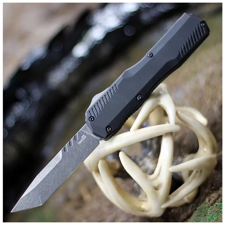 Ніж Kershaw Livewire Tanto Black Stonewash (9000T) - фото 7