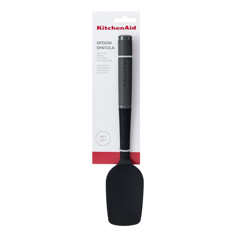 Лопатка кухонна KitchenAid Coreline силіконова, 34 см, сірий (KAS030OHCGG) - фото 3