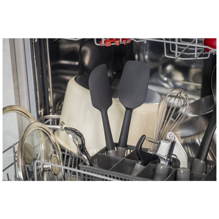Лопатка кухонна KitchenAid Coreline силіконова, 34 см, сірий (KAS030OHCGG) - фото 8