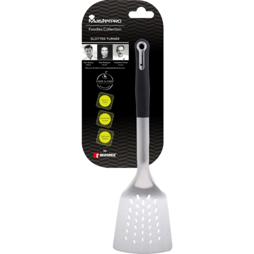 Лопатка кухонна MasterPro Foodies collection з прорізами 33.6 см (BGMP-4859) - фото 2 Лопатка кухонна MasterPro Foodies collection з прорізами 33.6 см (BGMP-4859) - фото 2