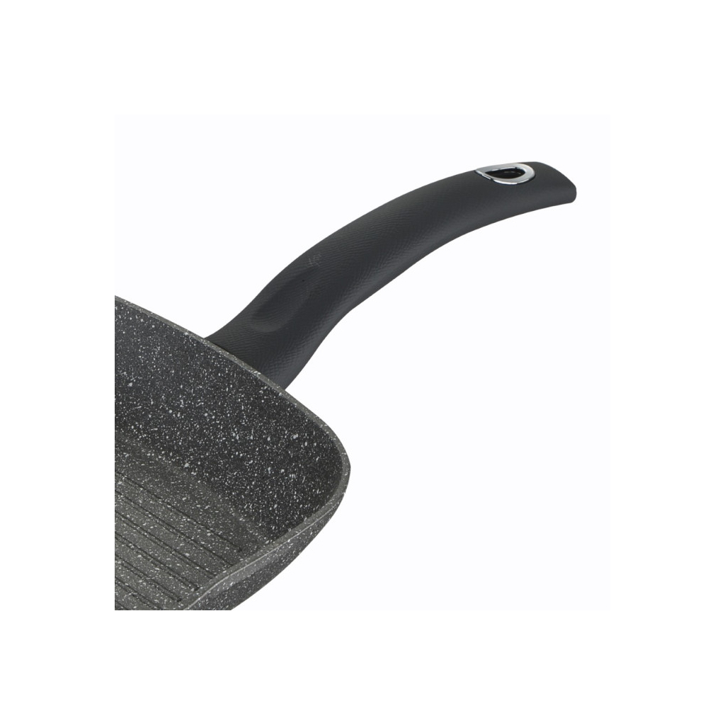 Сковорода Bergner Orion, гриль 28x28 см (BG-8520-MBG) - фото 5 Сковорода Bergner Orion, гриль 28x28 см (BG-8520-MBG) - фото 5