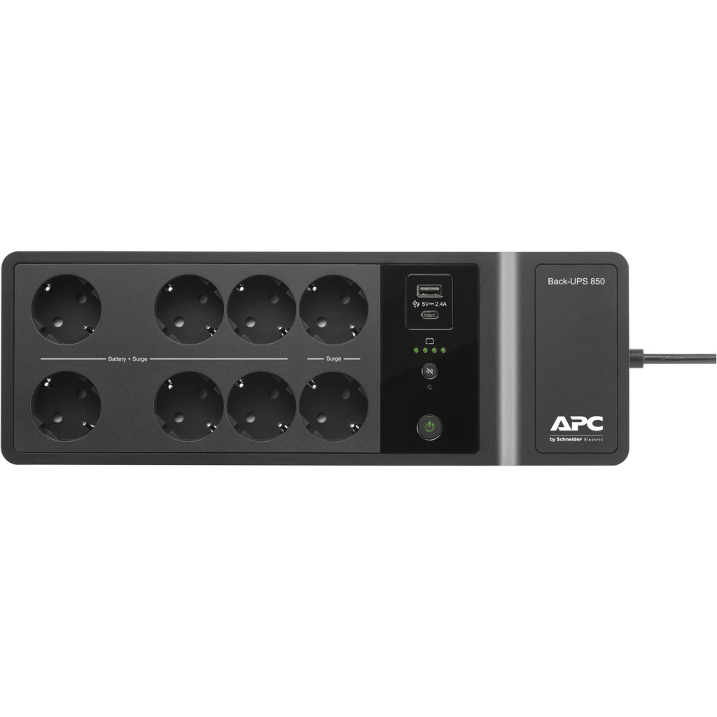 Пристрій безперебійного живлення APC Back-UPS 1050VA, 600W (BE1050G2-GR) - фото 3 Пристрій безперебійного живлення APC Back-UPS 1050VA, 600W (BE1050G2-GR) - фото 3
