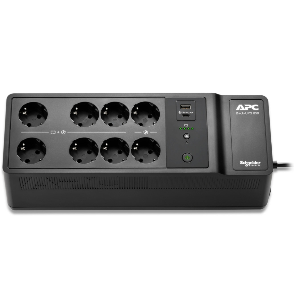 Пристрій безперебійного живлення APC Back-UPS 850VA, 520W (BE850G2-GR) - фото 2 Пристрій безперебійного живлення APC Back-UPS 850VA, 520W (BE850G2-GR) - фото 2