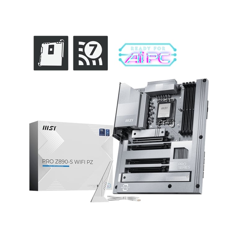 Материнська плата MSI PRO Z890-S WIFI PROJECT ZERO (PRO Z890-S WIFI PZ) - фото 5