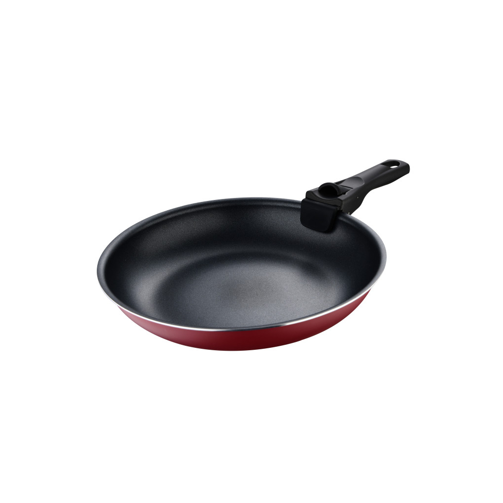Набір сковорідок Bergner Click & cook, зі знімною ручкою, 22/26 см, червоний (BG-31605-RD) - фото 2 Набір сковорідок Bergner Click & cook, зі знімною ручкою, 22/26 см, червоний (BG-31605-RD) - фото 2